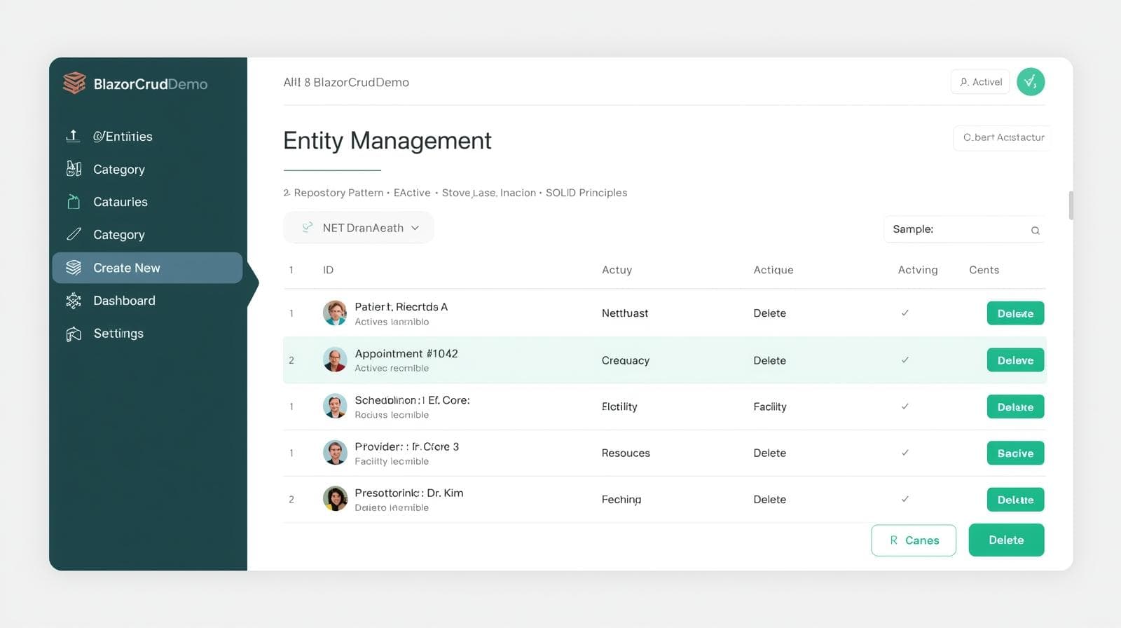 BlazorCrudDemo โ Clean Architecture Showcase